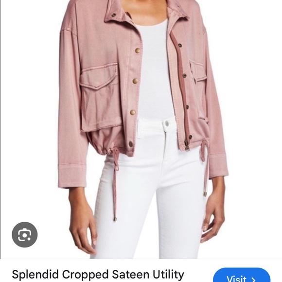 Splendid Blush Utility Jacket - Picture 2 of 3